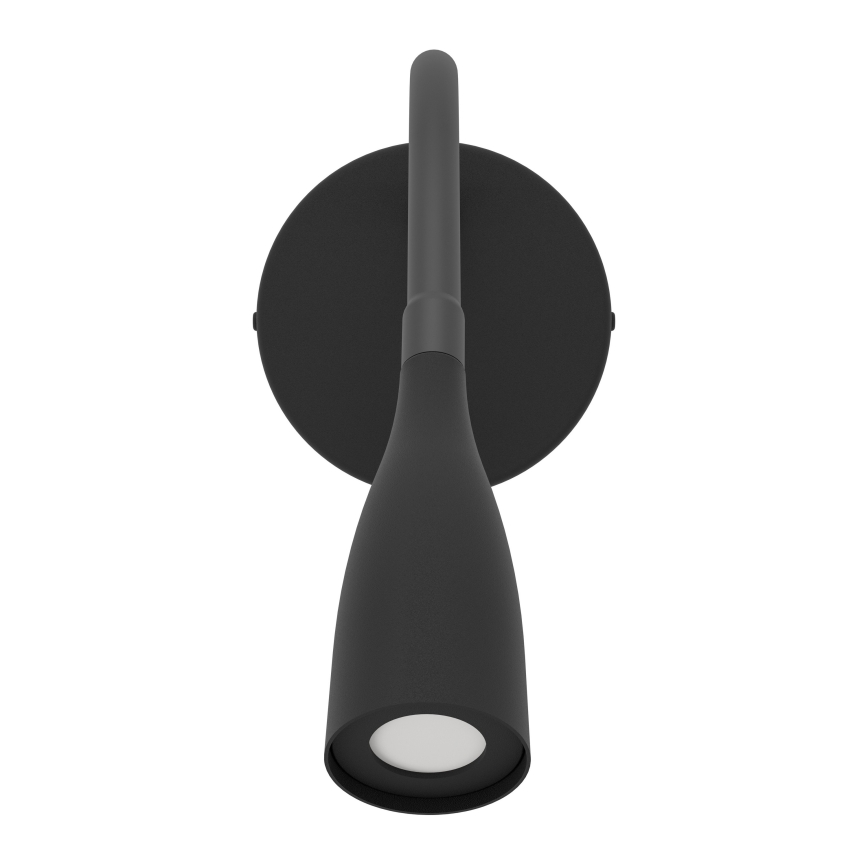 Eglo - fleksibel LED-væglampe med USB LED/3,8W/230V sort