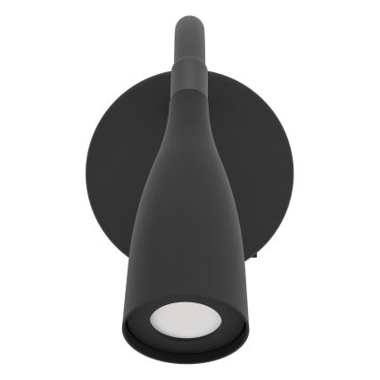 Eglo - Fleksibel LED væglampe LED/3,8W/230V sort