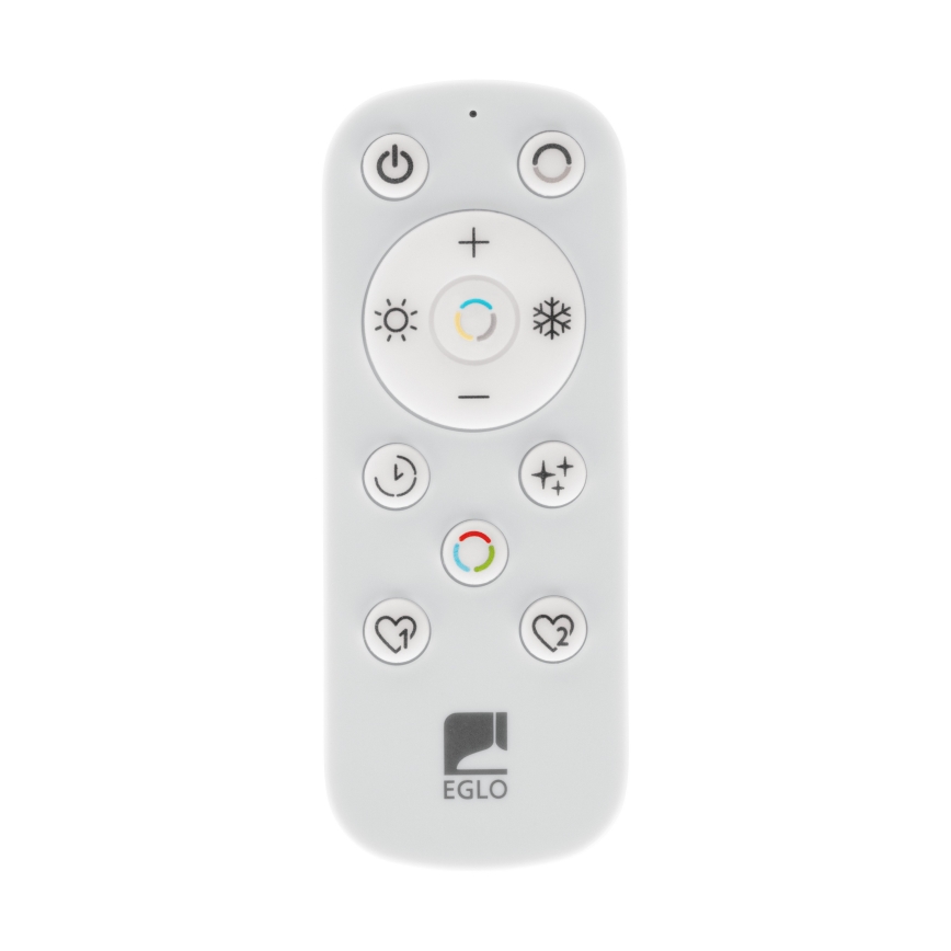 Eglo - LED-dæmpbar loftlampe 2xLED/20W/230V 2700-6500K Ø 48 cm sort + fjernbetjening