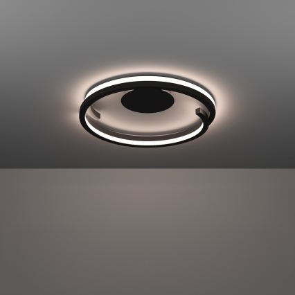 Eglo - LED-dæmpbar loftlampe 2xLED/20W/230V 2700-6500K Ø 48 cm sort + fjernbetjening