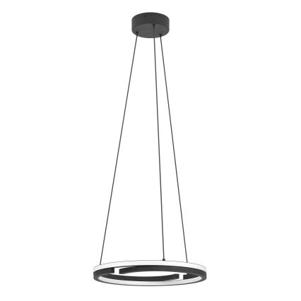 Eglo - dæmpbar LED-pendel på wire 2x LED/20 W/230 V 2700–6500 K Ø 48 cm sort + fjernbetjening