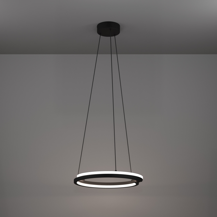 Eglo - dæmpbar LED-pendel på wire 2x LED/20 W/230 V 2700–6500 K Ø 48 cm sort + fjernbetjening