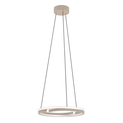 Eglo - LED dæmpbar pendel på stålwire 2xLED/20W/230V 2700-6500K Ø 48 cm beige + fjernbetjening