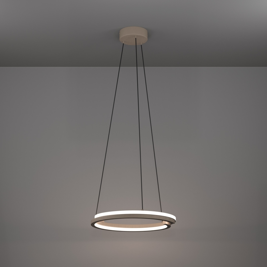Eglo - LED dæmpbar pendel på stålwire 2xLED/20W/230V 2700-6500K Ø 48 cm beige + fjernbetjening