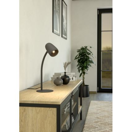 Eglo - Bordlampe 1xE14/18W/230V sort