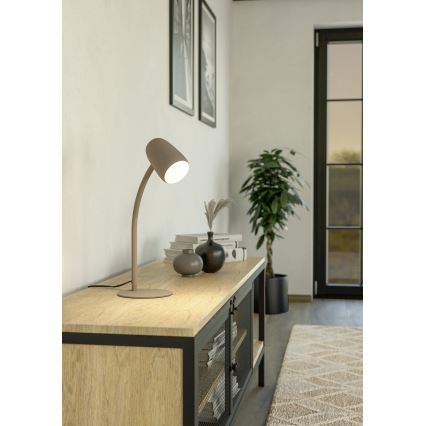 Eglo - Bordlampe 1xE14/18W/230V cremefarvet