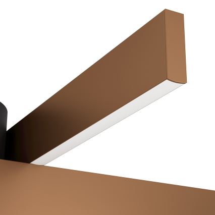 Eglo - LED RGBW dæmpbar loftlampe 2xLED/18W/230V kobber/sort