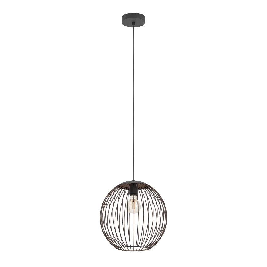 Eglo - Pendel med ledning 1xE27/60W/230V sort