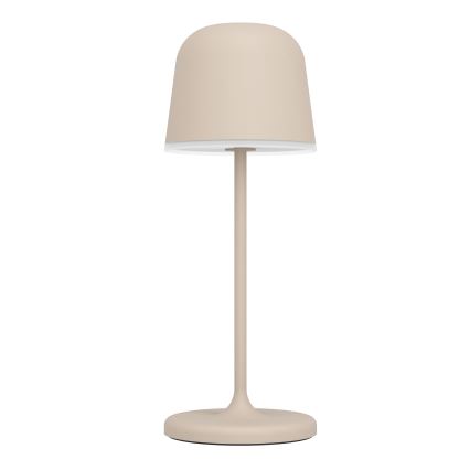 Eglo - Dæmpbar berøringsbetjent genopladelig udendørs bordlampe LED/1,8W/5V 2500/3000/4000K 2500 mAh IP54 creme