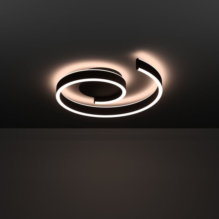 Eglo - Dæmpbar LED-loftlampe LED/37W/230V 3000-6500K sort