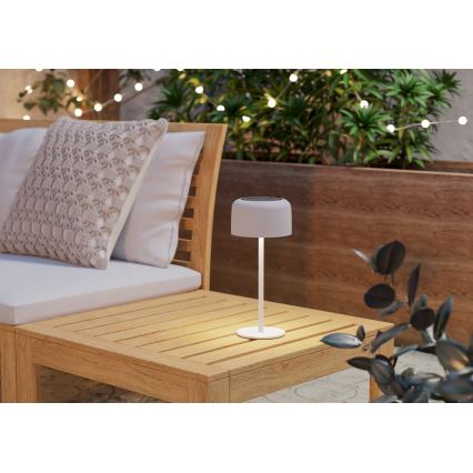 Eglo - LED solcelledrevet opladelig berøringsbetjent bordlampe LED/2,8W/3,7V 1800 mAh IP44 hvid