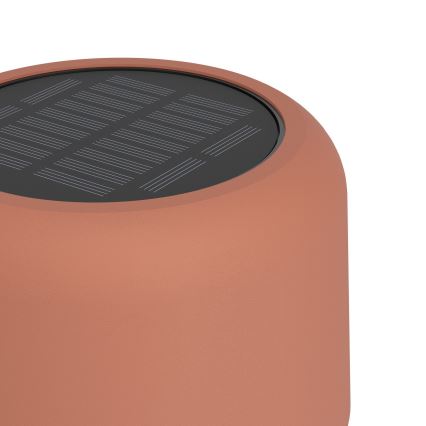 Eglo - LED solcelledrevet genopladelig berøringsbetjent gulvlampe LED/2,8W/3,7V 1800 mAh IP44 orange