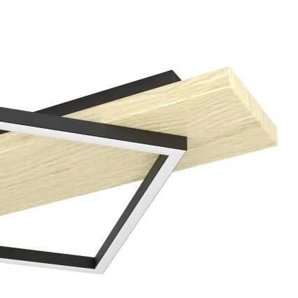 Eglo - LED-loftlampe 2xLED/13W/230V + LED/16W sort/beige