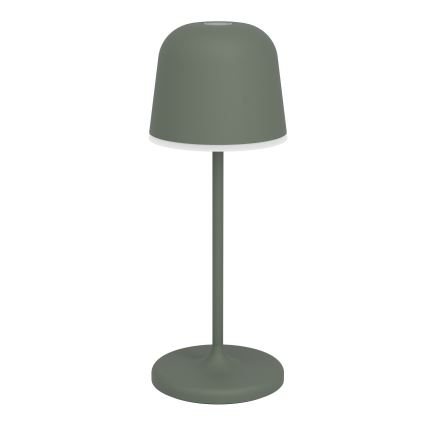 Eglo - LED Dæmpbar udendørs berøringsbetjent genopladelig bordlampe LED/1,8W/5V 2500/3000/4000K 2500 mAh IP54 grøn