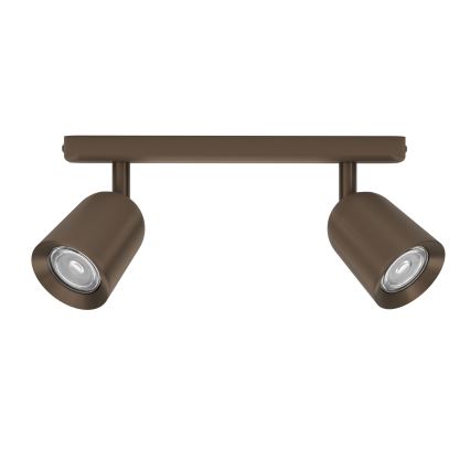 Eglo - Spotlampe 2xGU10/10W/230V bronzefarvet