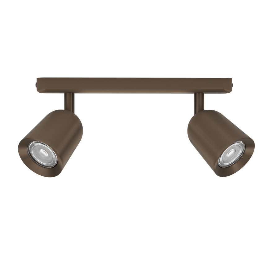 Eglo - Spotlampe 2xGU10/10W/230V bronzefarvet
