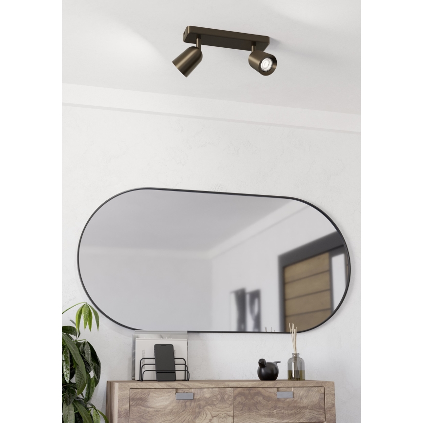 Eglo - Spotlampe 2xGU10/10W/230V bronzefarvet