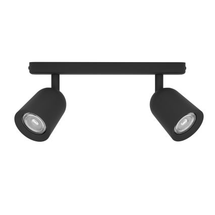 Eglo - Spotlampe 2xGU10/10W/230V sort
