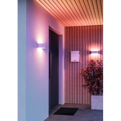 Eglo - LED RGBW Dæmpbar udendørs væglampe LED/10W/230V 2700-6500K IP55 hvid