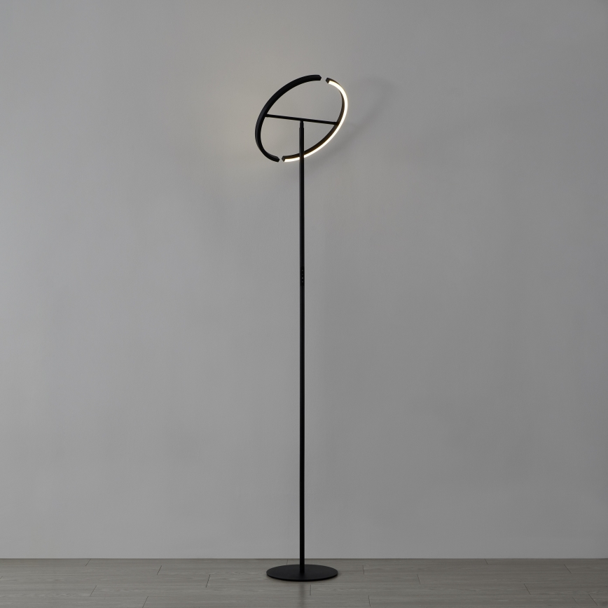 Eglo - Dæmpbar LED-gulvlampe 2xLED/8,8W/230V sort