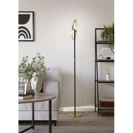 Eglo - Dæmpbar LED-gulvlampe 2xLED/8,8W/230V guld/sort