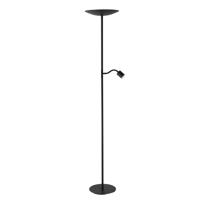 Eglo - LED dæmpbar gulvlampe LED/26,5W/230V + LED/4W sort