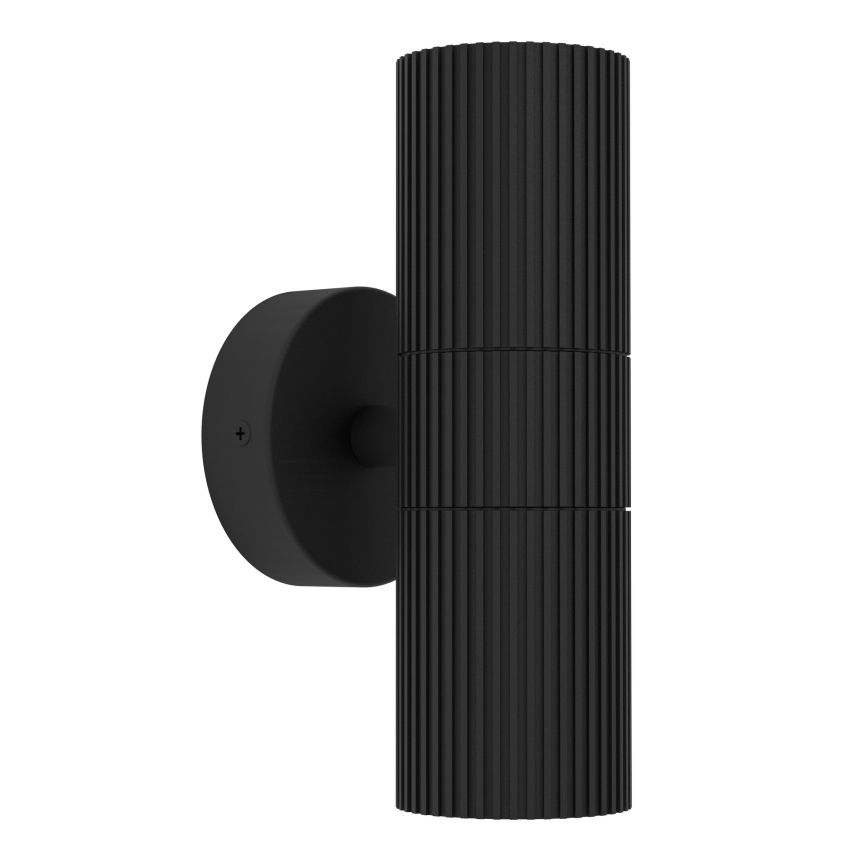 Eglo - Udendørs væglampe 2xGU10/28W/230V IP44 sort