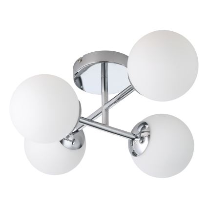 Eglo - LED overflademonteret loftlampe til badeværelse 4xG9/4,2W/230V IP44 blank krom