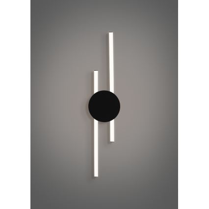 Eglo - LED væglampe LED/20W/230V + LED/0,91W sort
