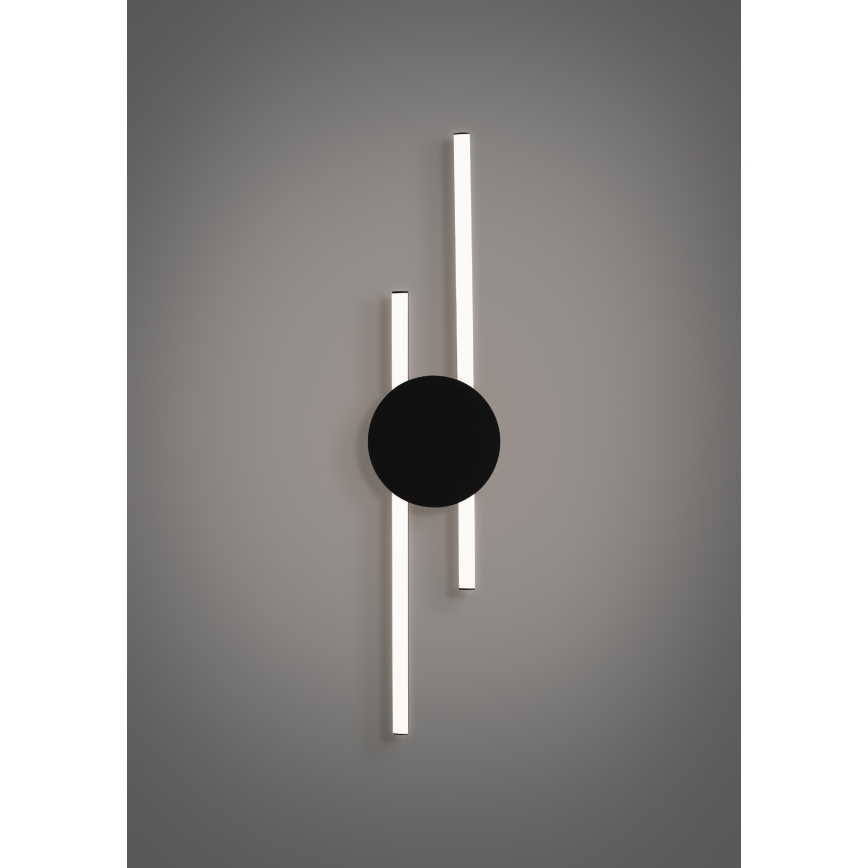 Eglo - LED væglampe LED/20W/230V + LED/0,91W sort