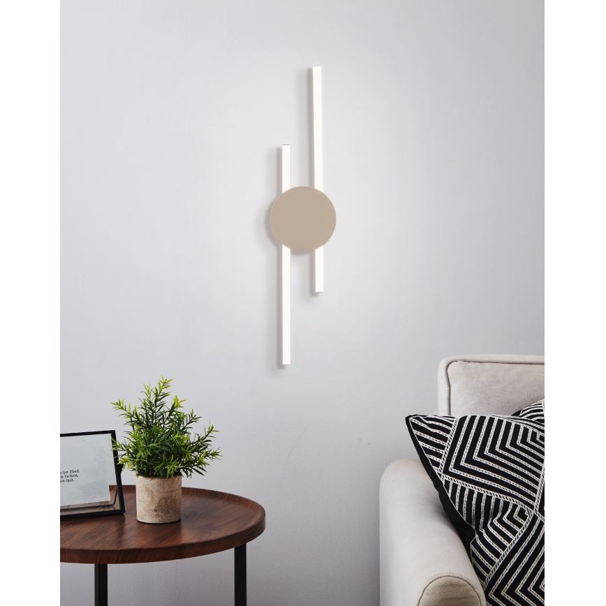 Eglo - LED væglampe LED/20W/230V + LED/0,91W beige