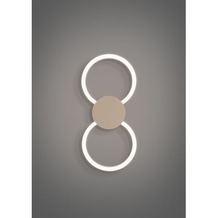 Eglo - LED væglampe LED/20W/230V + LED/0,91W beige