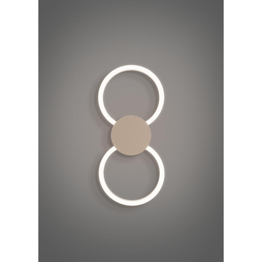 Eglo - LED væglampe LED/20W/230V + LED/0,91W beige