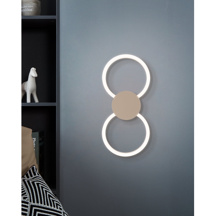 Eglo - LED væglampe LED/20W/230V + LED/0,91W beige