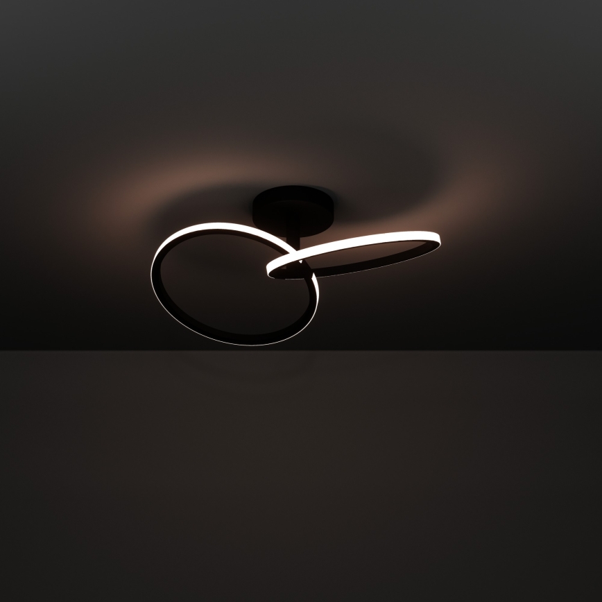 Eglo - LED-loftlampe LED/12W/230V 2700/4000/6500K sort