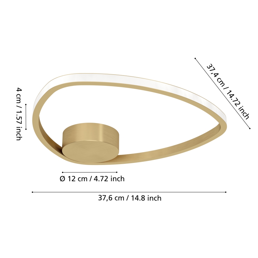 Eglo - LED loftlampe LED/9,7W/230V guld