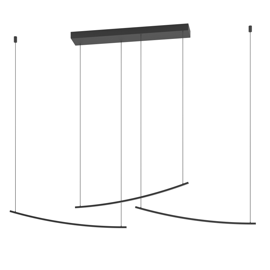 Eglo - Dæmpbar LED-pendel på kabel LED/22W/230V 2700/4000/6500K sort