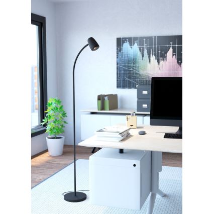 Eglo - Gulvlampe 1xE14/18W/230V sort