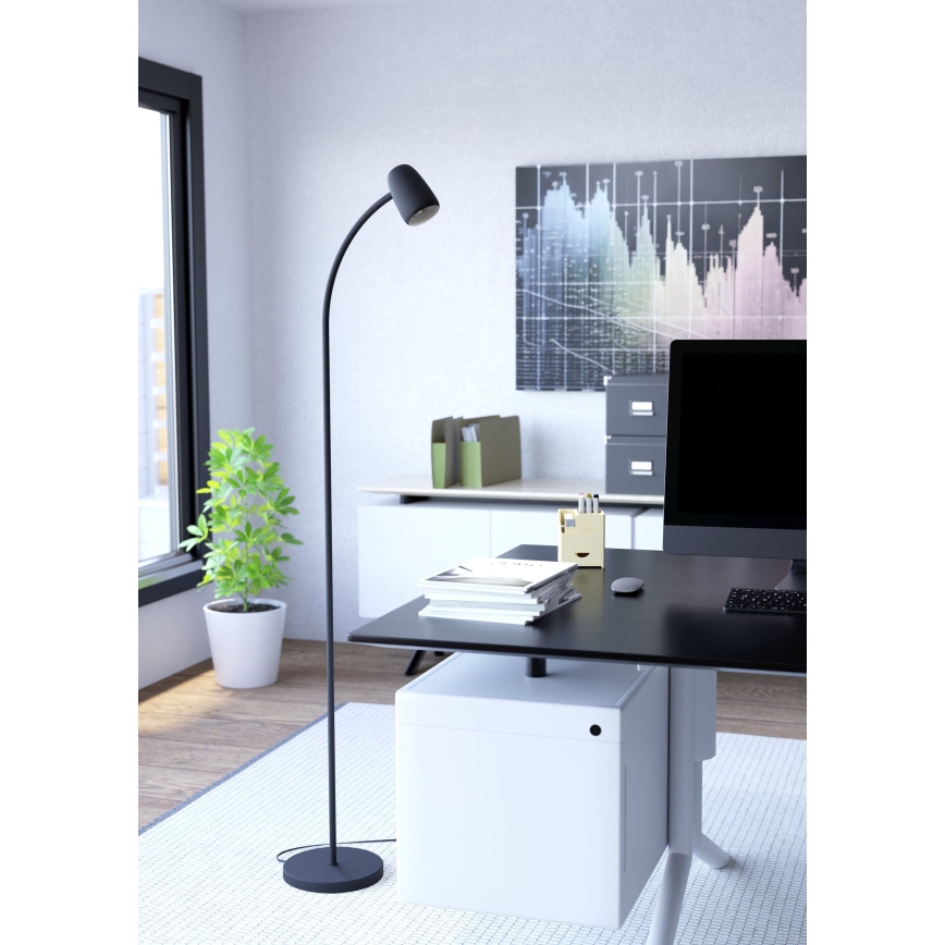 Eglo - Gulvlampe 1xE14/18W/230V sort