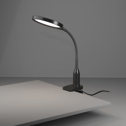 Eglo - Dæmpbar LED fleksibel lampe med klemme LED/5,5W/230V 2700/4000/6500K sort