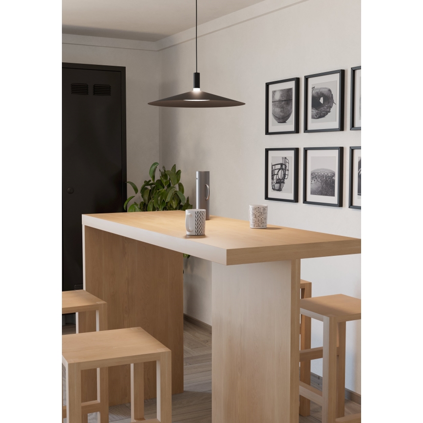 Eglo - LED RGBW dæmpbar pendellampe på wire LED/15,5W/230V 2700-6500K sort