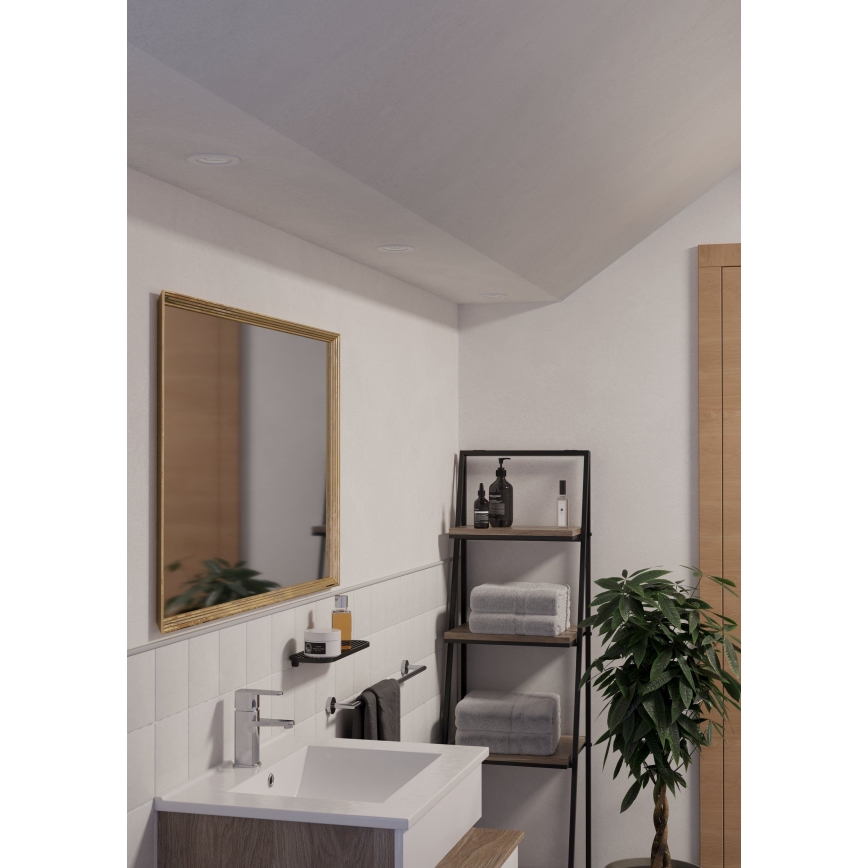 Eglo - LED badeværelses indbygningsspot 1xGU10/4,5W/230V IP44 hvid