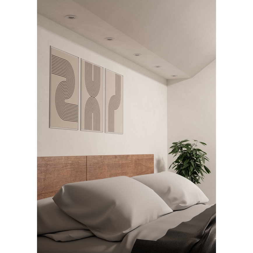 Eglo - LED indbygningsspot 1xGU10/4,5W/230V hvid