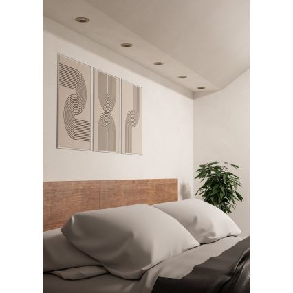 Eglo - LED indbygningsspot 1xGU10/4,5W/230V mat krom