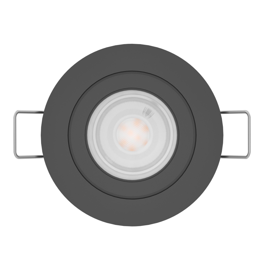 Eglo - LED indbygningsspot 1xGU10/4,5W/230V sort