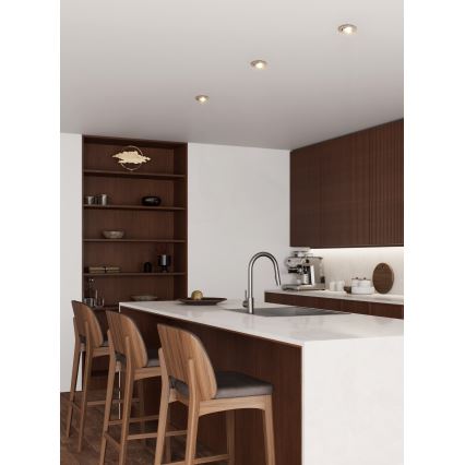 Eglo - LED indbygningsspot 1xGU10/4,5W/230V mat krom