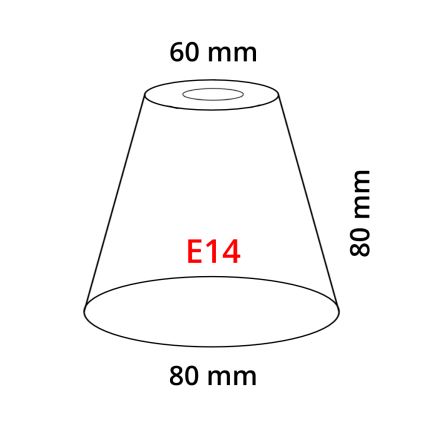 Eglo 902262 - Lampeskærm MY CHOICE E14 diam. 8 cm