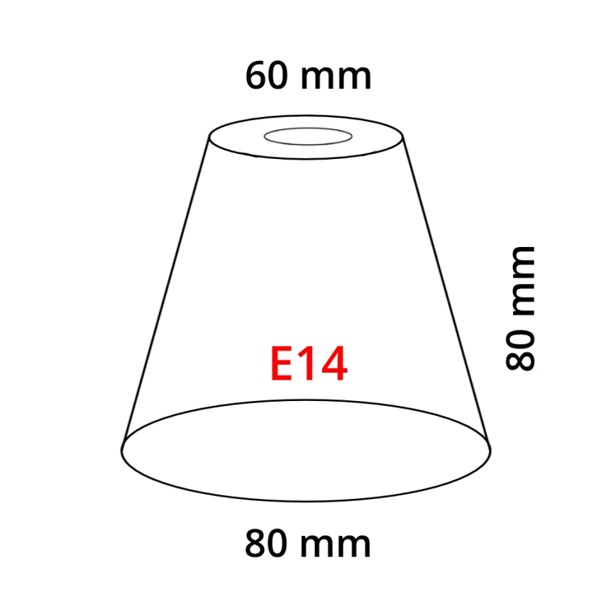 Eglo 902262 - Lampeskærm MY CHOICE E14 diam. 8 cm