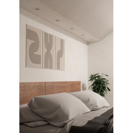 Eglo - Sæt med 3 LED indbygningsspots LED/4,8W/230V 2700/4000/6500K hvid