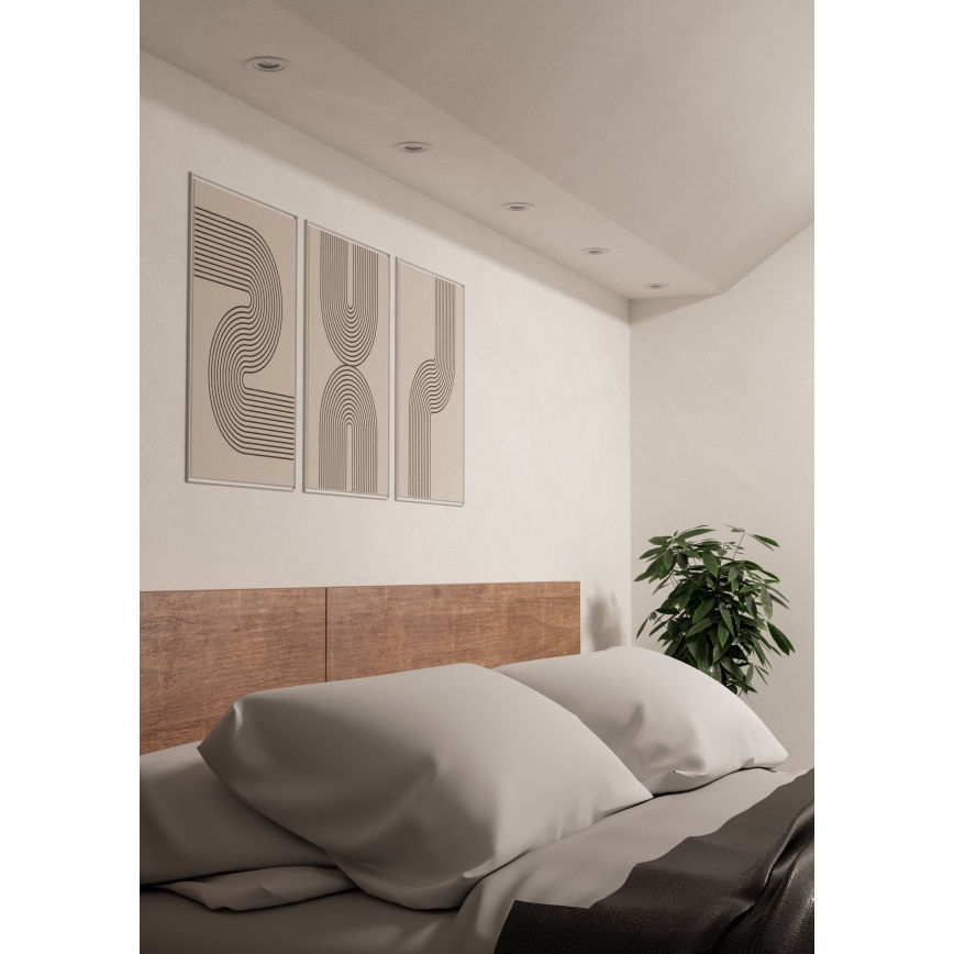 Eglo - Sæt med 3 LED indbygningsspots LED/4,8W/230V 2700/4000/6500K hvid